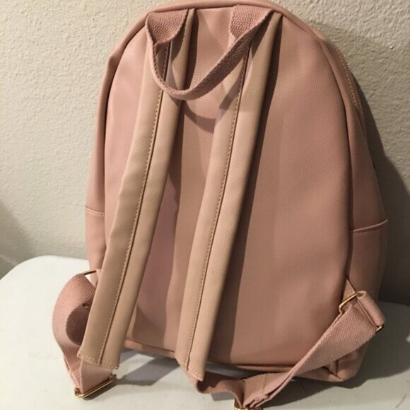 Snoopy Beige Backpack 15x13 New - OOAK Pearls and Bling Bling - Picture 2 of 6